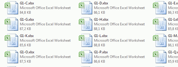 So many excel files, it’s impossible not to get confused...